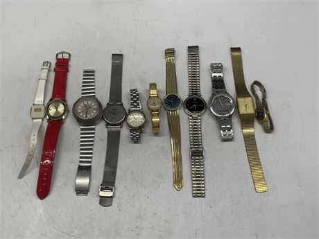LOT OF 11 MISC WATCHES