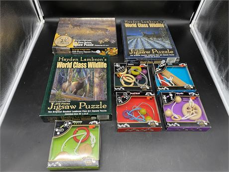 LOT OF NEW PUZZLES/PUZZLE GAMES