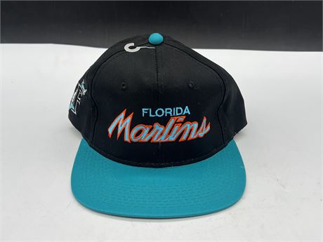 NEW OLD STOCK FLORIDA MARLINS SNAPBACK BY SPORTS SPECIALTIES