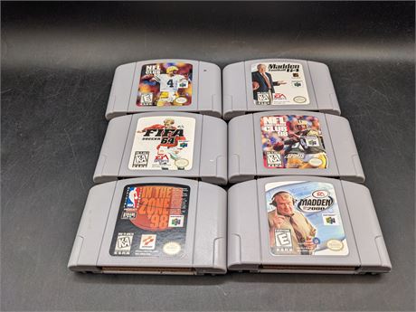 COLLECTION OF N64 GAMES - TESTED & WORKING