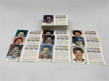 100+ N.H.L. ESSO 1983 NHL CARDS - UNSCRATCHED, MESSIER, SMYL ETC