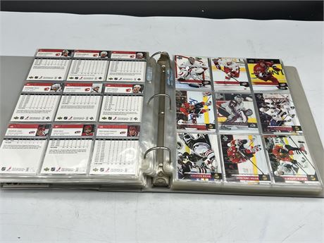 BINDER OF MISC NHL CARDS