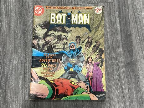 LARGE BATMAN COMIC 1977 COLLECTOR’S EDITION