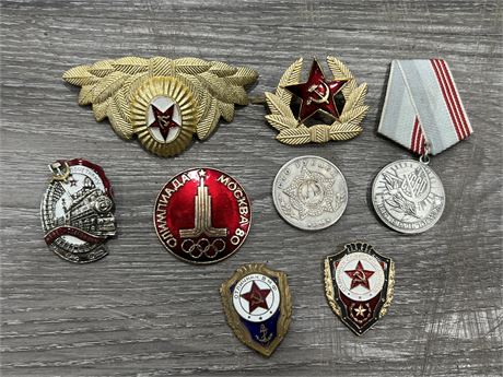 SOVIET UNION BADGES / MEDALS - AUTHENTICATION UNKNOWN