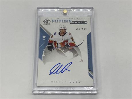 ROOKIE AUTO DILLON DUBE SP AUTHENTIC FUTURE WATCH NUMBERED CARD