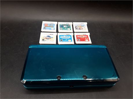 3DS CONSOLE WITH GAMES - TESTED & WORKING