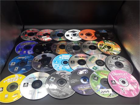 COLLECTION OF PLAYSTATION ONE GAMES - DISC ONLY