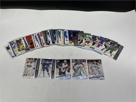 64 MISC YOUNG GUNS / ROOKIE CARDS