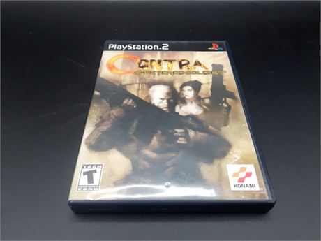 EXCELLENT CONDITION - CIB - CONTRA SHATTERED SOLDIER - PS2