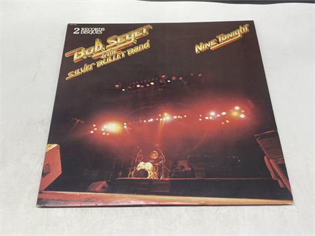 BOB SEGER & THE SILVER BULLET BAND - NINE TONIGHT 2 LP’S - EXCELLENT (E)