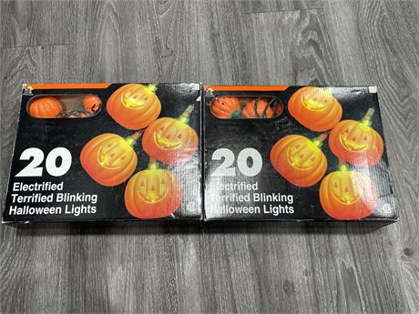 2 BOXES OF BLINKING HALLOWEEN LIGHTS