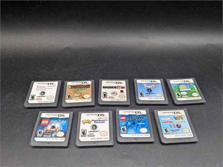 COLLECTION OF GAMES - VERY GOOD CONDITION -DS
