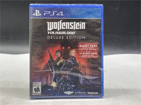 SEALED (SEAL SLIGHTLY BROKEN) - WOLFENSTEIN YOUNGBLOOD DELUXE EDITION - PS4