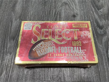 SEALED 1993 SCORE SELECT NFL CARD BOX