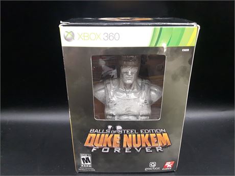 DUKE NUKEM BALLS OF STEEL COLLECTORS EDITION - VERY GOOD CONDITION - XBOX 360