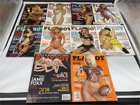 (10) 2005 PLAYBOY MAGS