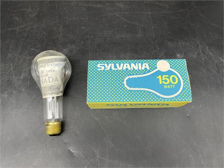 SYLVANIA $1 CND BILL UNCIRCULATED IN LIGHT BULB W/ ORIGINAL BOX