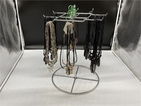 RETAIL DISPLAY OF NECKLACES