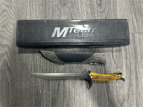 NEW MTECH KNIFE W/SHEATH - 11.5”