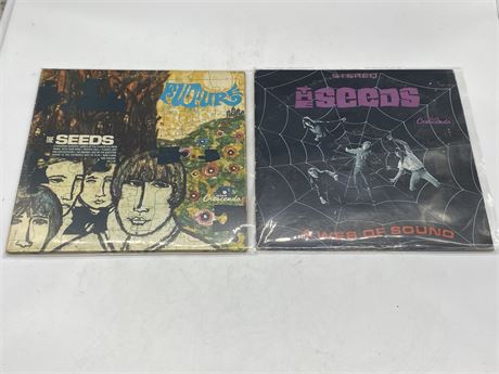 2 RARE SEEDS RECORDS - VG (slightly scratched)