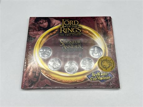 SEALED LORD OF THE RINGS 2 TOWERS COIN SET