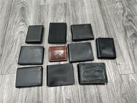 10 MENS LEATHER WALLETS