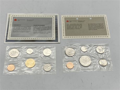 1984 & 1993 ROYAL CANADIAN MINT UNCIRCULATED COIN SETS