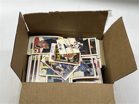 BOX OF 1980s NHL CARDS