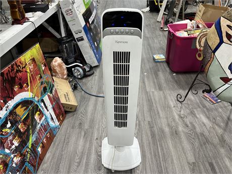 KENMORE OSCILLATING TOWER FAN - WORKS