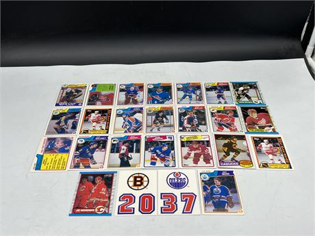 25 MISC 1980’s NHL CARDS