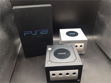 PS2 AND GAMECUBE CONSOLES NEEDING REPAIRS - AS IS