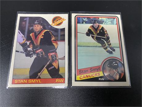 2 STAN SMYL CARDS (1984 & 1985)
