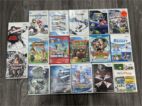 17 NINTENDO WII GAMES - CASTLEVANIA IS SEALED
