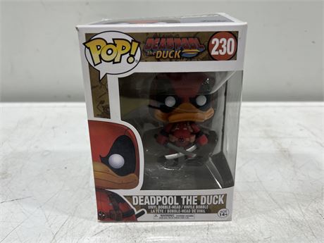 FUNKO POP - VAULTED - DEADPOOL THE DUCK 230 - AUTHENTICITY UNKNOWN