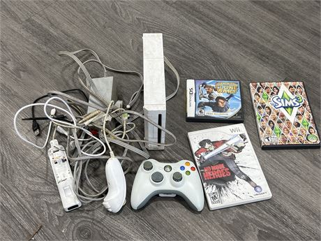VIDEO GAME LOT - WII HAS DIFFERENT OUTLET / UNTESTED AS IS