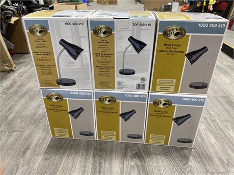 6 NEW IN BOX HAMPTON BAY LAMPS