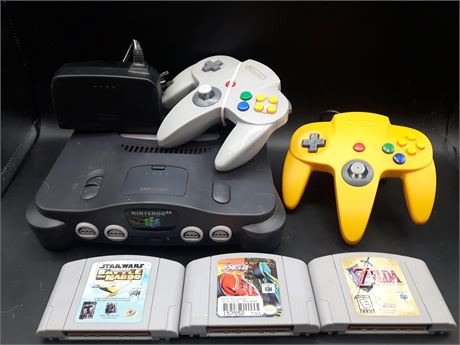 N64 CONSOLE AND GAMES