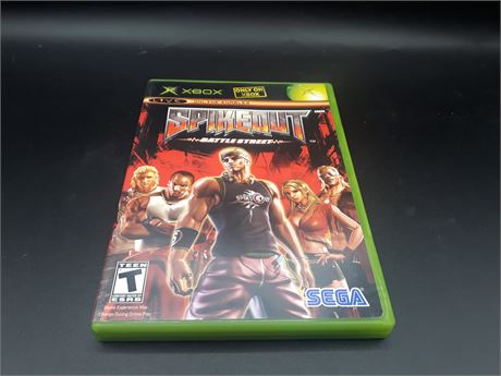 SPIKEOUT BATTLE STREET - CIB - VERY GOOD CONDITION - XBOX