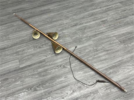 MID CENTURY POLE LAMP - SPRING LOADED (103” long)