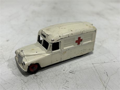 ALL ORIGINAL EARLY “DINKY” DIECAST AMBULANCE (4”)