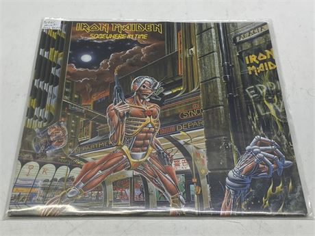 1986 PRESS IRON MAIDEN - SOMEWHERE IN TIME - NEAR MINT (NM)