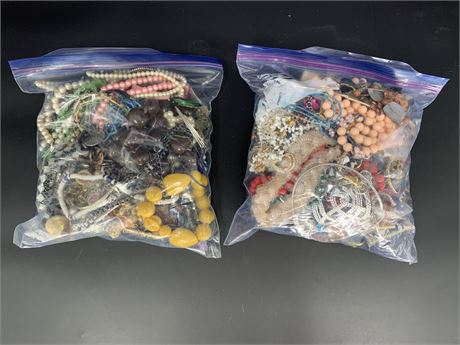 2 LARGE JEWELRY GRAB BAGS