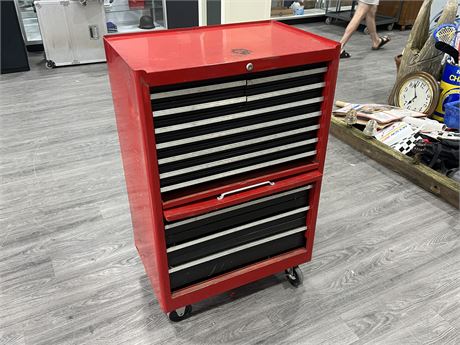 CRAFTMANS ROLLING TOOLBOX W/CONTENTS (42” tall)