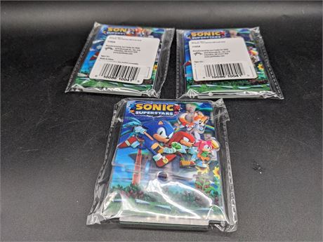 SEALED - COLLECTION OF SONIC SUPERSTARS MINI PROMOTIONAL DISPLAYS