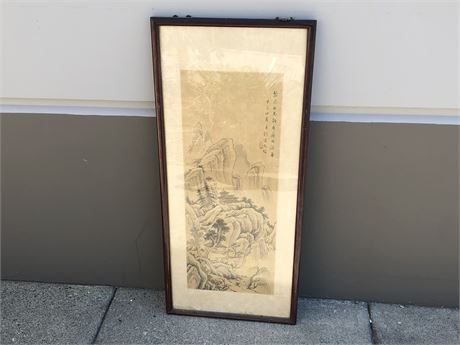 ORIGINAL CHINESE ART 19” X 43”