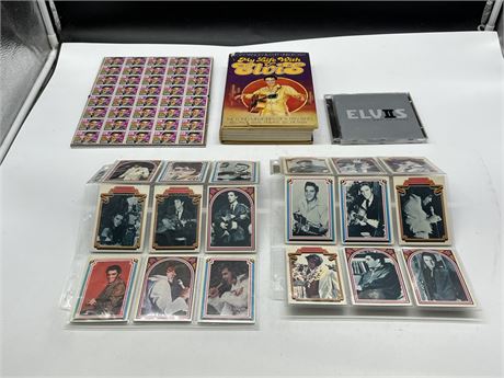 ELVIS COLLECTABLES INCLUDING 1978 CARDS