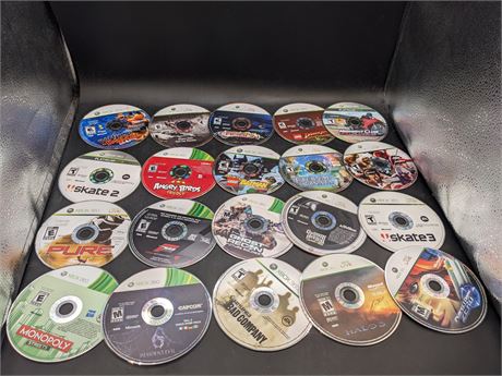 COLLECTION OF XBOX 360 DISCS - CONDITION VARIES