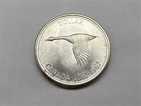 1967 CDN SILVER CENTENNIAL DOLLAR