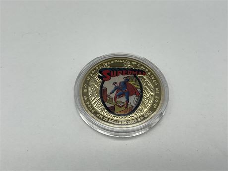 *HIGH VALUE* 2013 $75 SUPERMAN 14K GOLD COIN - EBAY SOLD COMPS ROUGHLY $1000+