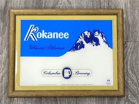 1991 FRAMED KOKANEE SIGN (10”X13”)